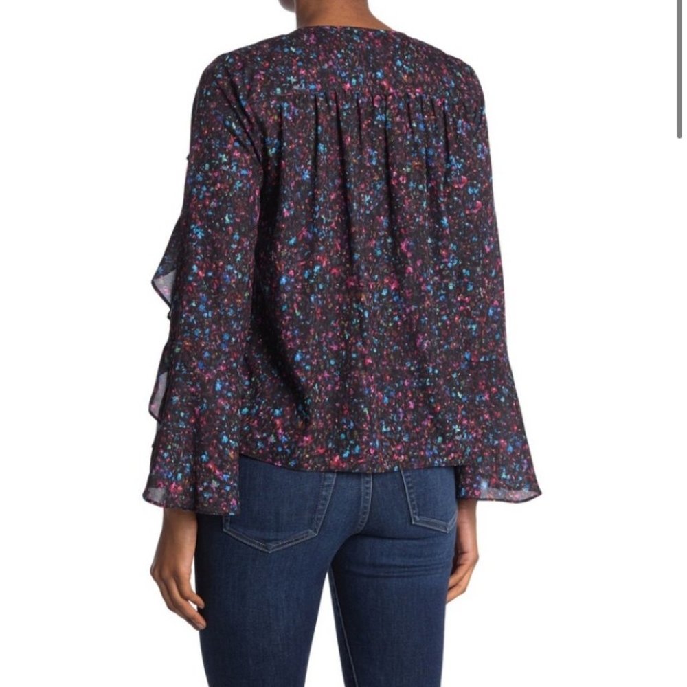 NWT Parker Ruffle Long Sleeve Blouse - Picture 2 of 8